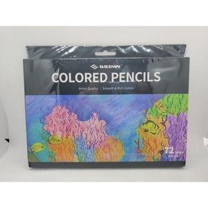 Wilshin Colored Pencils 72 colors Artist Colored Pencil Set Oil Based